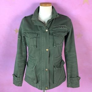 FOREVER 21 Twill Utility Lonely Jacket Womens Small Twilight Bella Swan TVD Y2K